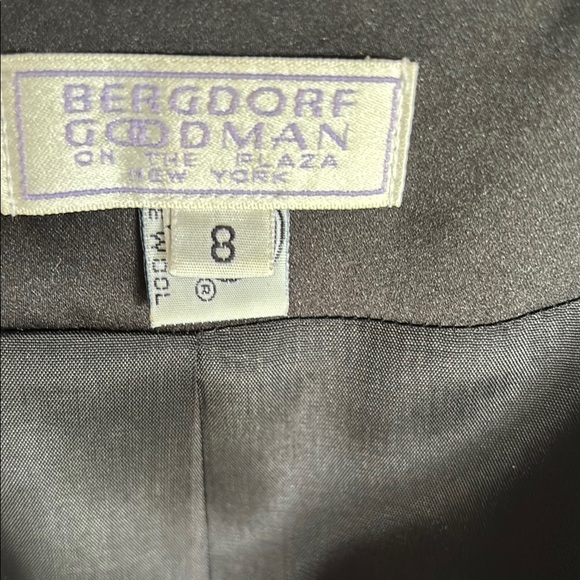 Vintage Bergdorf Goodman Tuxedo Elegant Black Women's Blazer - Picture 8 of 12